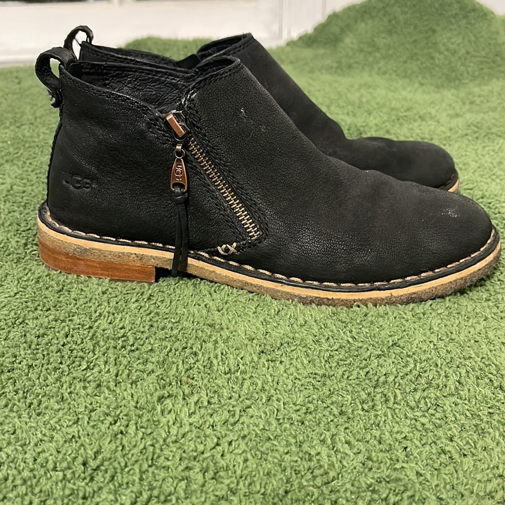 UGG Australia 'Clementine' Brown Leather Ankle Boot sz 7